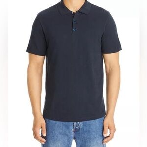 Theory Bron Black Classic Polo XL